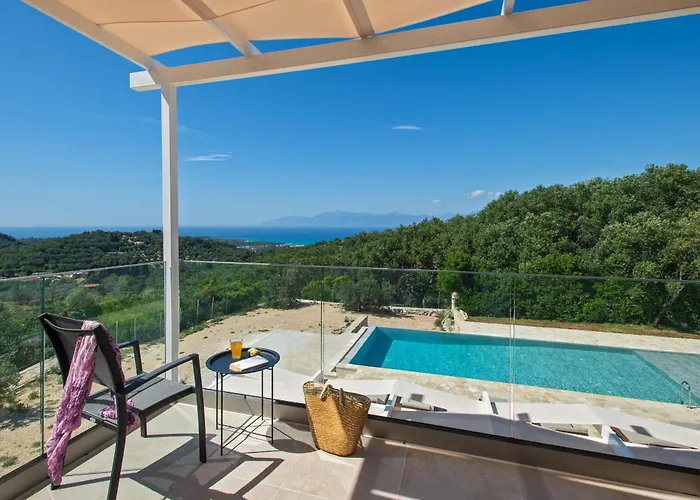 Sunset, Stunning In Corfu By Posarellivillas Villa Períthia