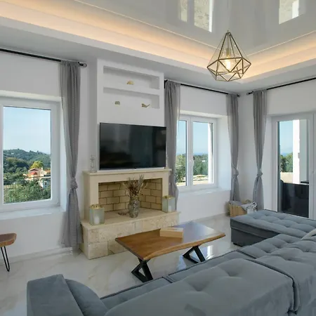 Sunset, Stunning In Corfu By Posarellivillas Villa Peritheia